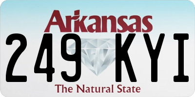 AR license plate 249KYI