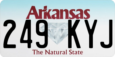 AR license plate 249KYJ