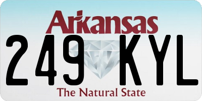 AR license plate 249KYL