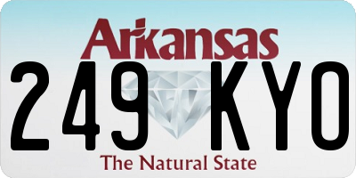 AR license plate 249KYO