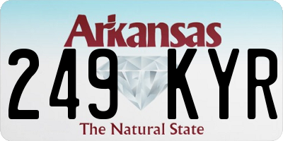 AR license plate 249KYR