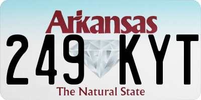 AR license plate 249KYT