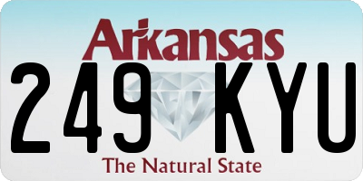 AR license plate 249KYU