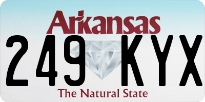 AR license plate 249KYX