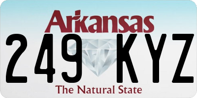 AR license plate 249KYZ