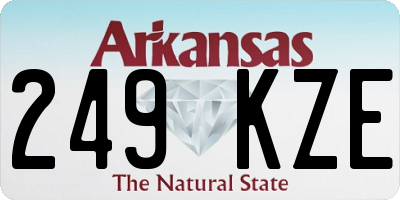 AR license plate 249KZE
