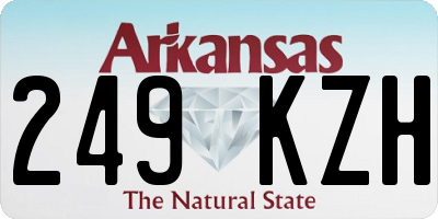 AR license plate 249KZH