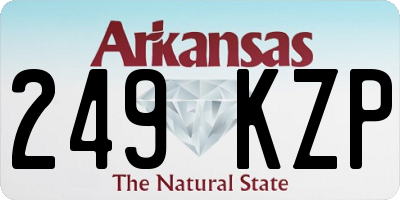 AR license plate 249KZP