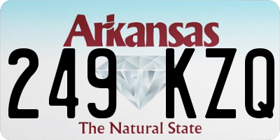 AR license plate 249KZQ