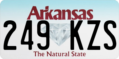 AR license plate 249KZS