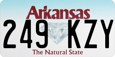 AR license plate 249KZY
