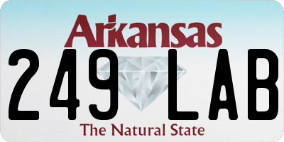AR license plate 249LAB