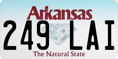 AR license plate 249LAI