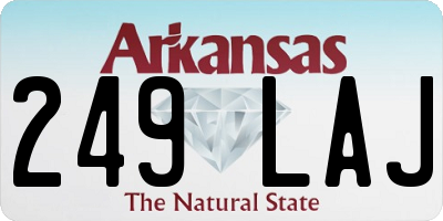 AR license plate 249LAJ