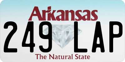 AR license plate 249LAP