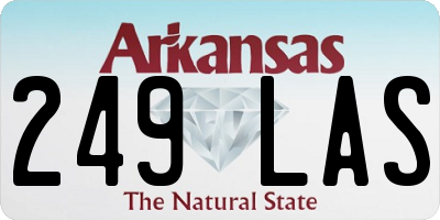 AR license plate 249LAS