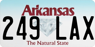 AR license plate 249LAX