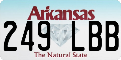 AR license plate 249LBB