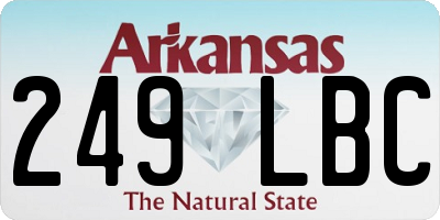 AR license plate 249LBC