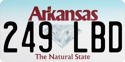 AR license plate 249LBD