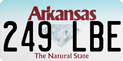 AR license plate 249LBE