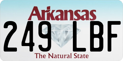 AR license plate 249LBF
