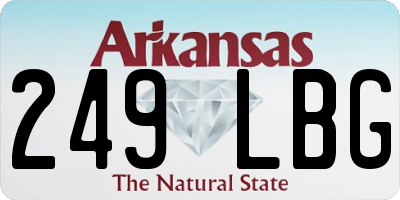 AR license plate 249LBG