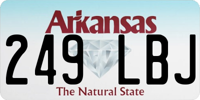 AR license plate 249LBJ