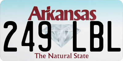 AR license plate 249LBL