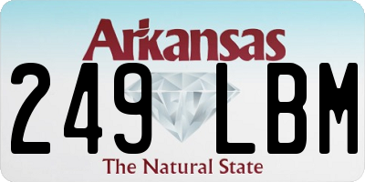 AR license plate 249LBM