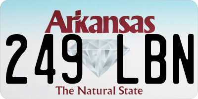 AR license plate 249LBN