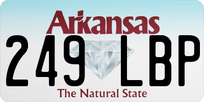 AR license plate 249LBP