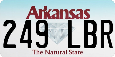 AR license plate 249LBR