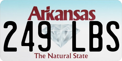 AR license plate 249LBS