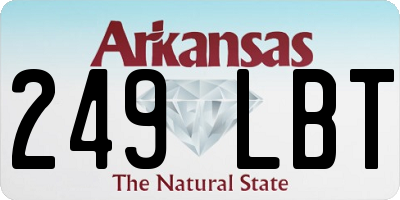 AR license plate 249LBT