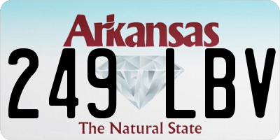 AR license plate 249LBV