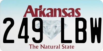AR license plate 249LBW