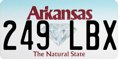 AR license plate 249LBX