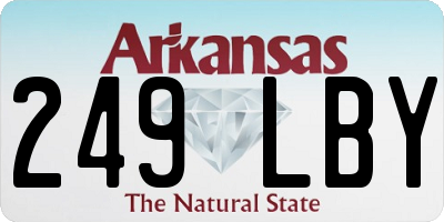 AR license plate 249LBY