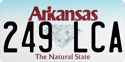 AR license plate 249LCA