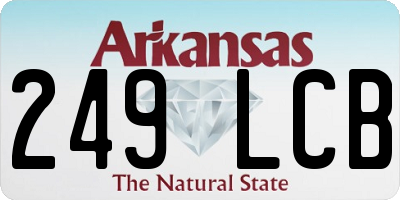 AR license plate 249LCB