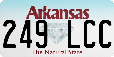 AR license plate 249LCC