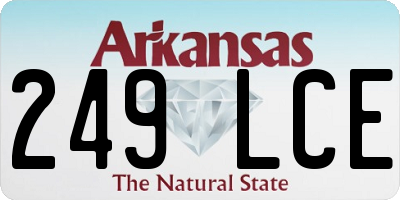 AR license plate 249LCE