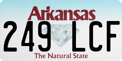 AR license plate 249LCF
