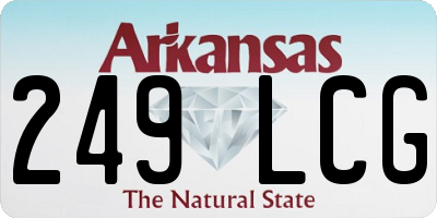 AR license plate 249LCG