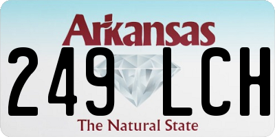 AR license plate 249LCH