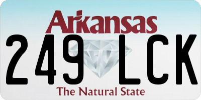 AR license plate 249LCK
