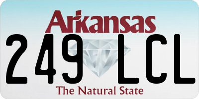 AR license plate 249LCL