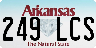 AR license plate 249LCS