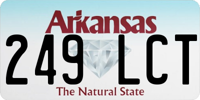 AR license plate 249LCT